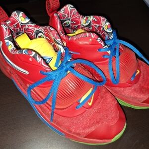 Nike Red and Blue Kids Uno Sneakers